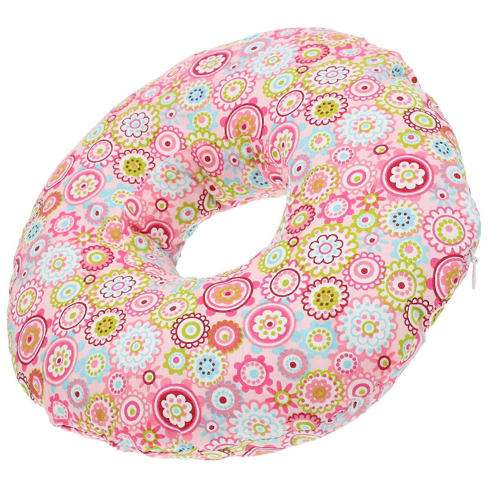 Ear Pillow Pink Doughnut Pillow for Side Sleeping 2Pcs Comfortable Design