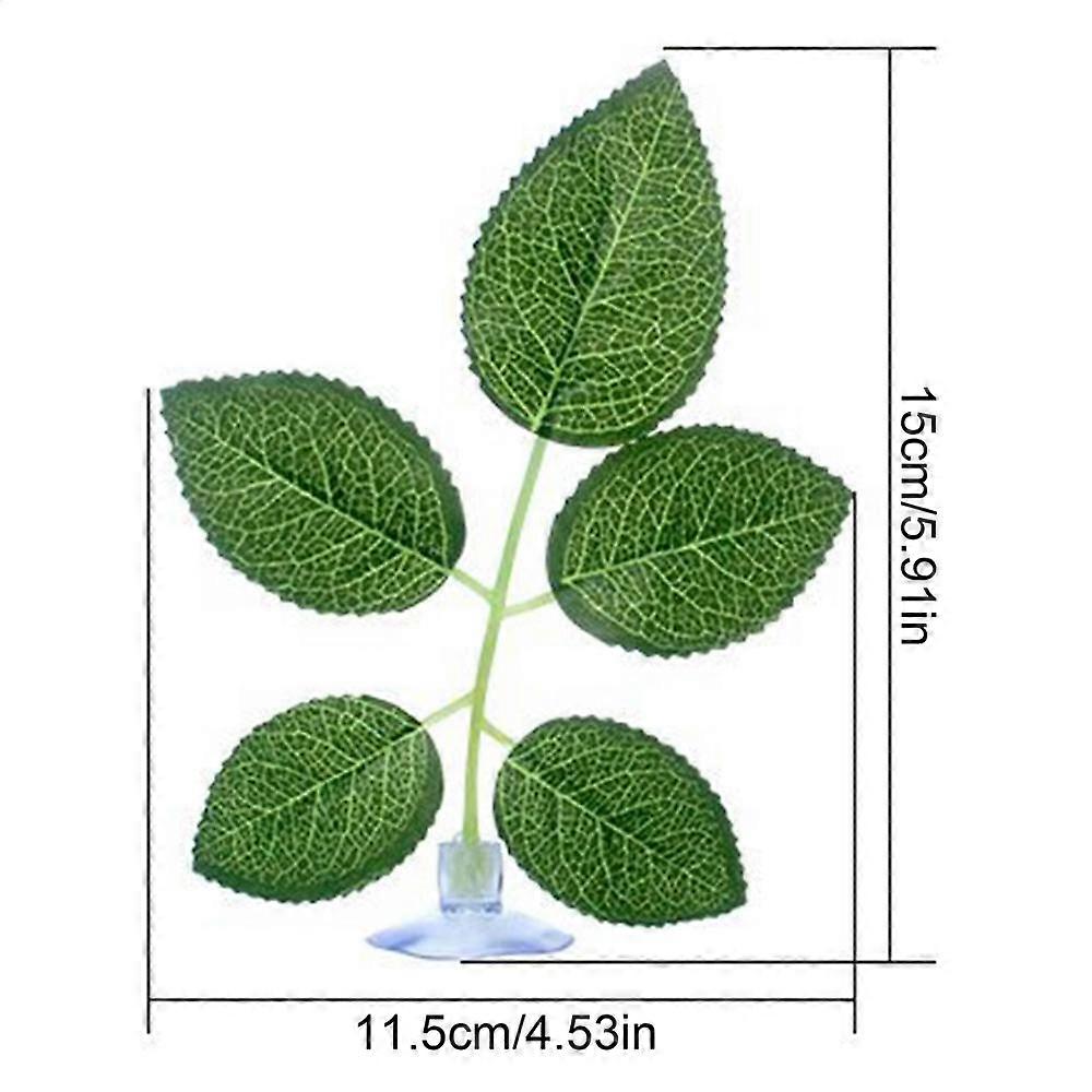 Suction Cup Betta Leaf Bed, Artificial Plant Pad for Fish Sleeping, Hiding, Spawning, Habitat Enrichment for Shrimp, Guppy
