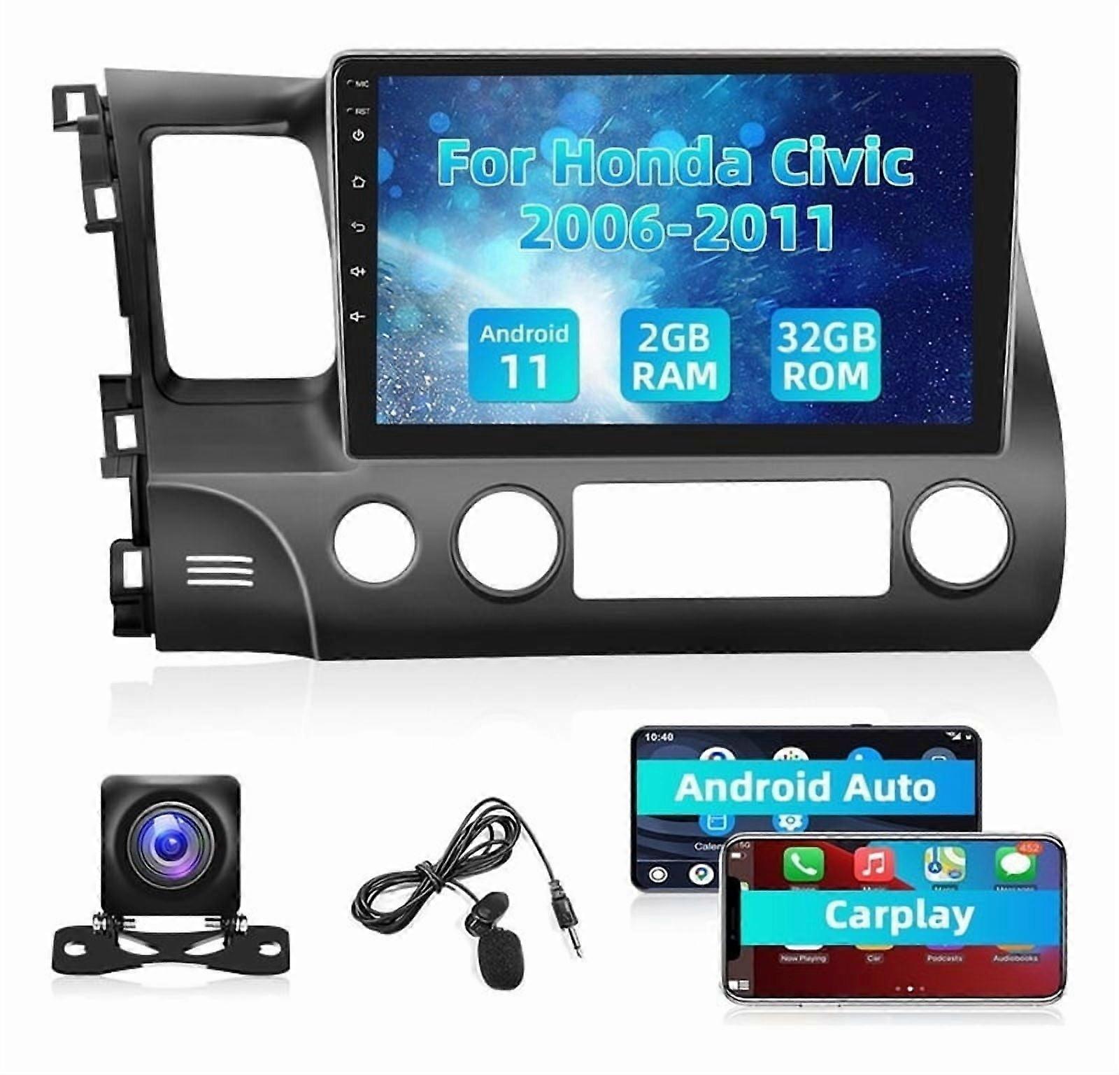 Stereo Radio for Honda Civic 2006-2011 Android Carplay 2+32G