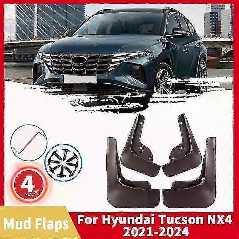 Hyundai Tucson NX4 Hybrid N Line Mud Flaps Splash Guards Set for 2021-2024 Models