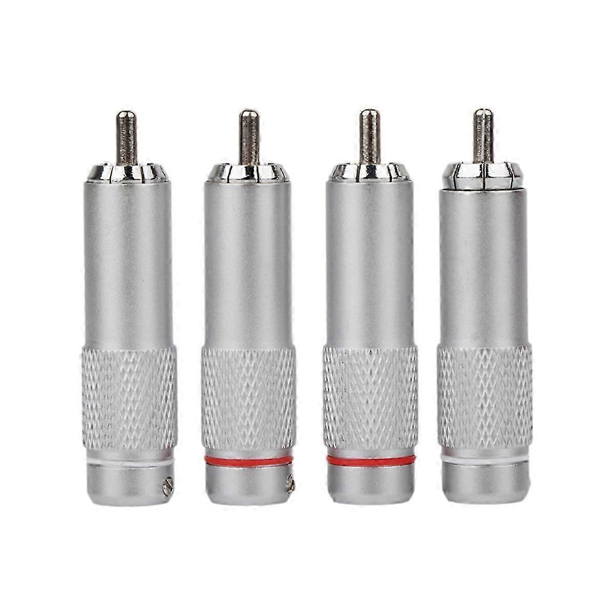 4PCS Plug Connector Audio Plug Terminal for DIY HIFI Audio Cable Speaker Accessories