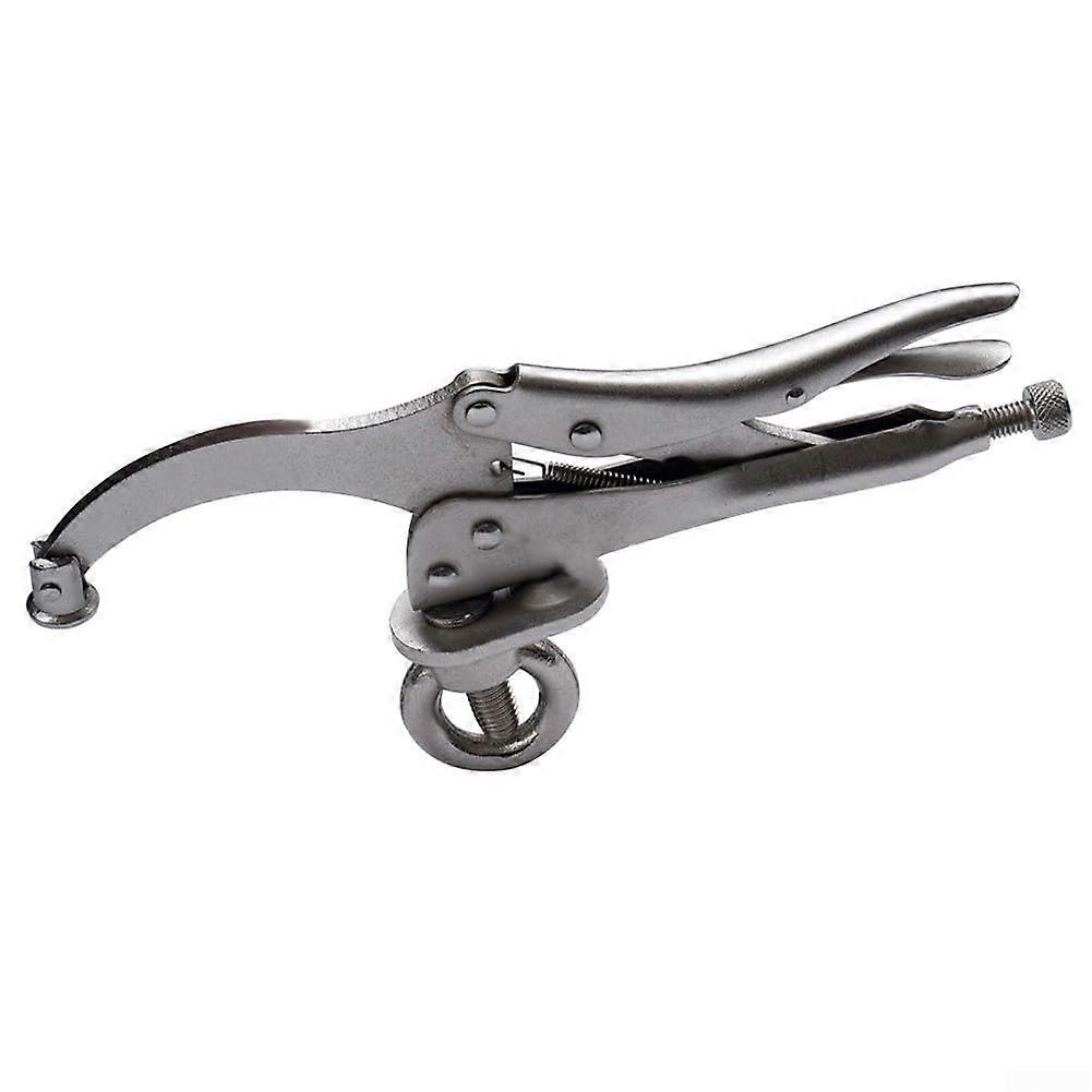 Locking Drill Press Clamp 9Inch For Woodworking Applications Compatible Drill Presses For Secure Workpiece Holding