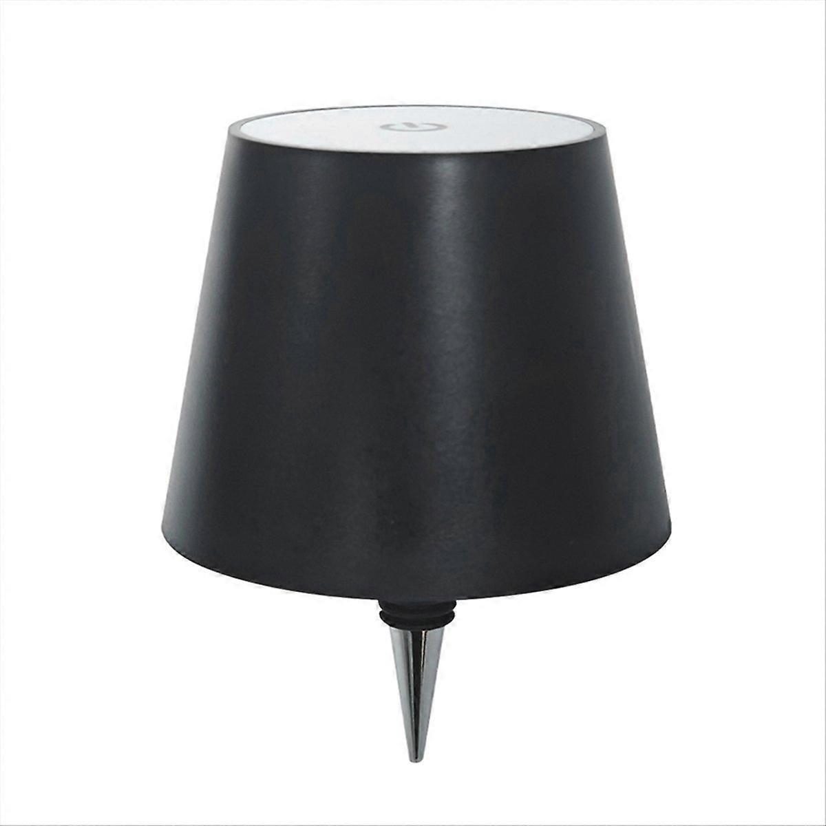 Rechargeable Wine Bottle Lights Tricolor Lights-Black