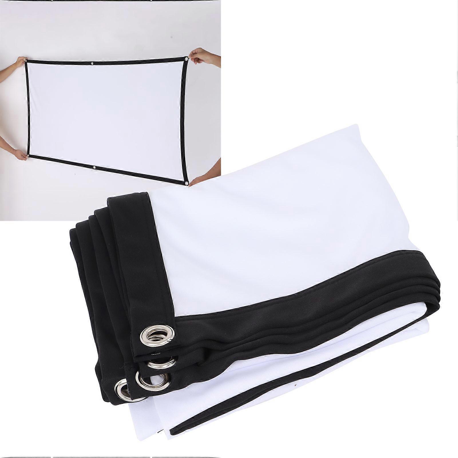 Projector Screen High Definition 4K AntiCrease Foldable Portable Movies Screen for Home Party Office Classroom(60In )