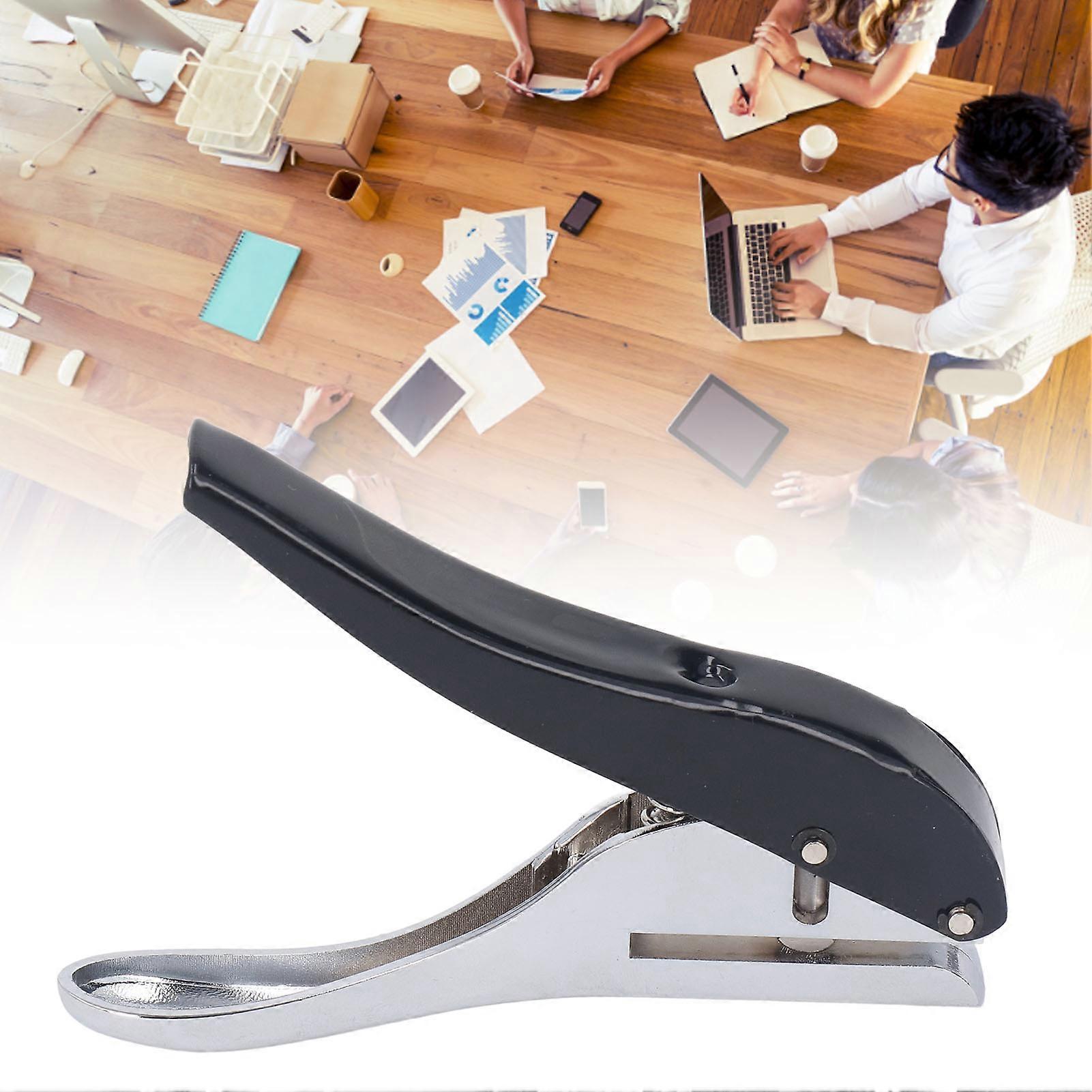 Paper Hole Punch 1 Hole Puncher 8mm DIA 25mm Depth Handheld DIY Tool for Paper File 