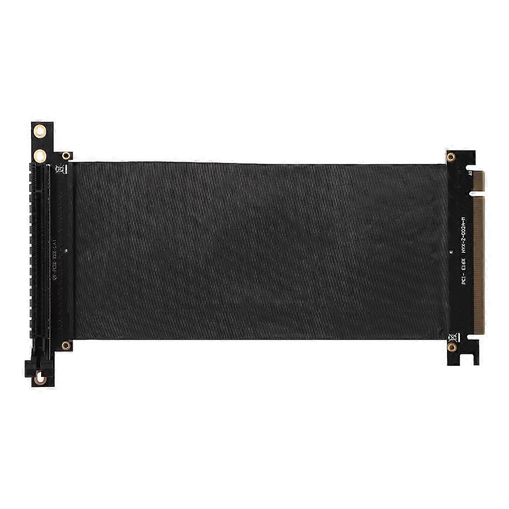 jixopn PCIE 3.0 16X Graphics Extension Cable Cord Flexible Ribbon Extender 90 Degree PCI-E Express 16X to 16X Riser Card