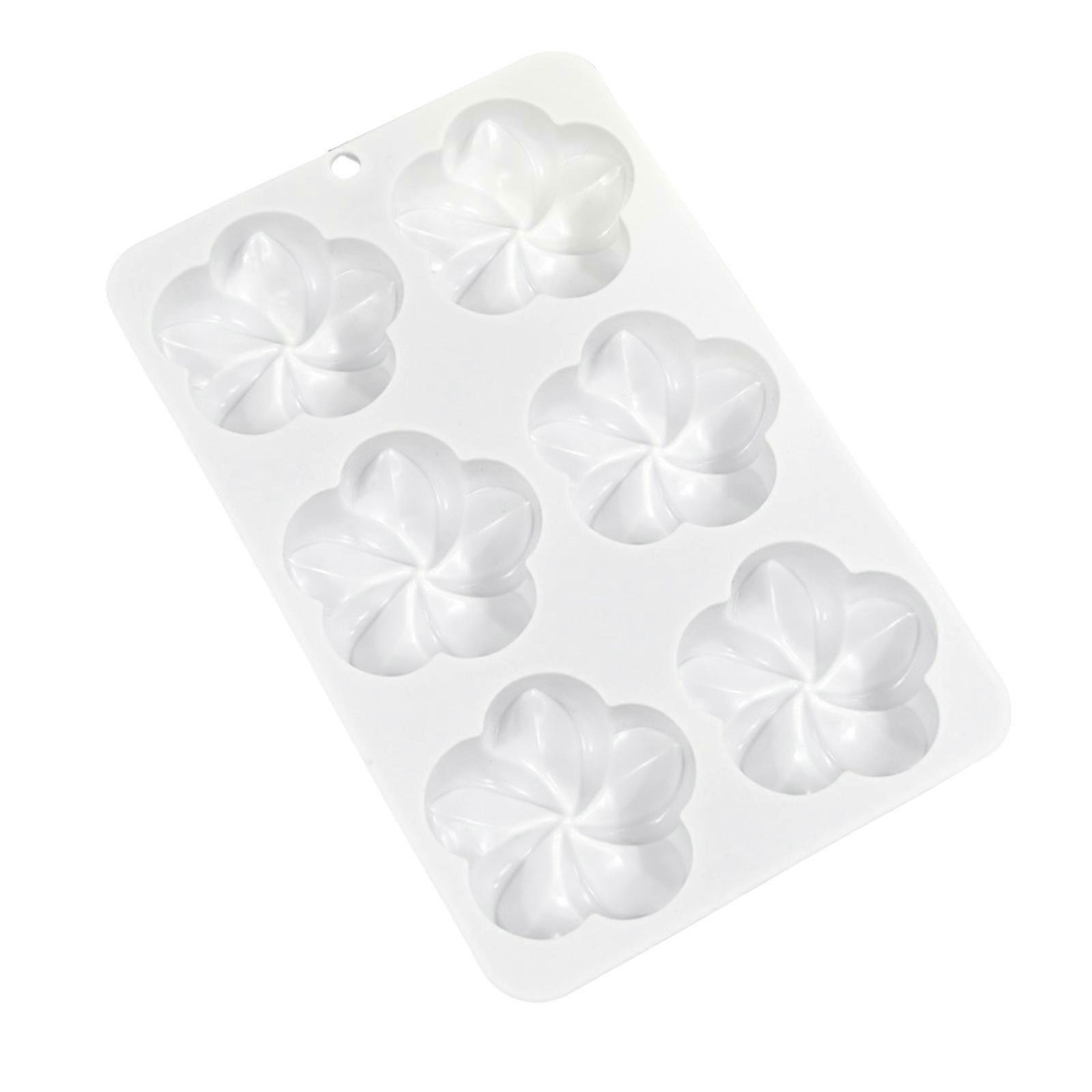 Flower Shape Silicone Molds Nonstick Mousses Cake Molds Cake Decorating Tool for Truffles Cheesecakes Easily to Clean Multicolor