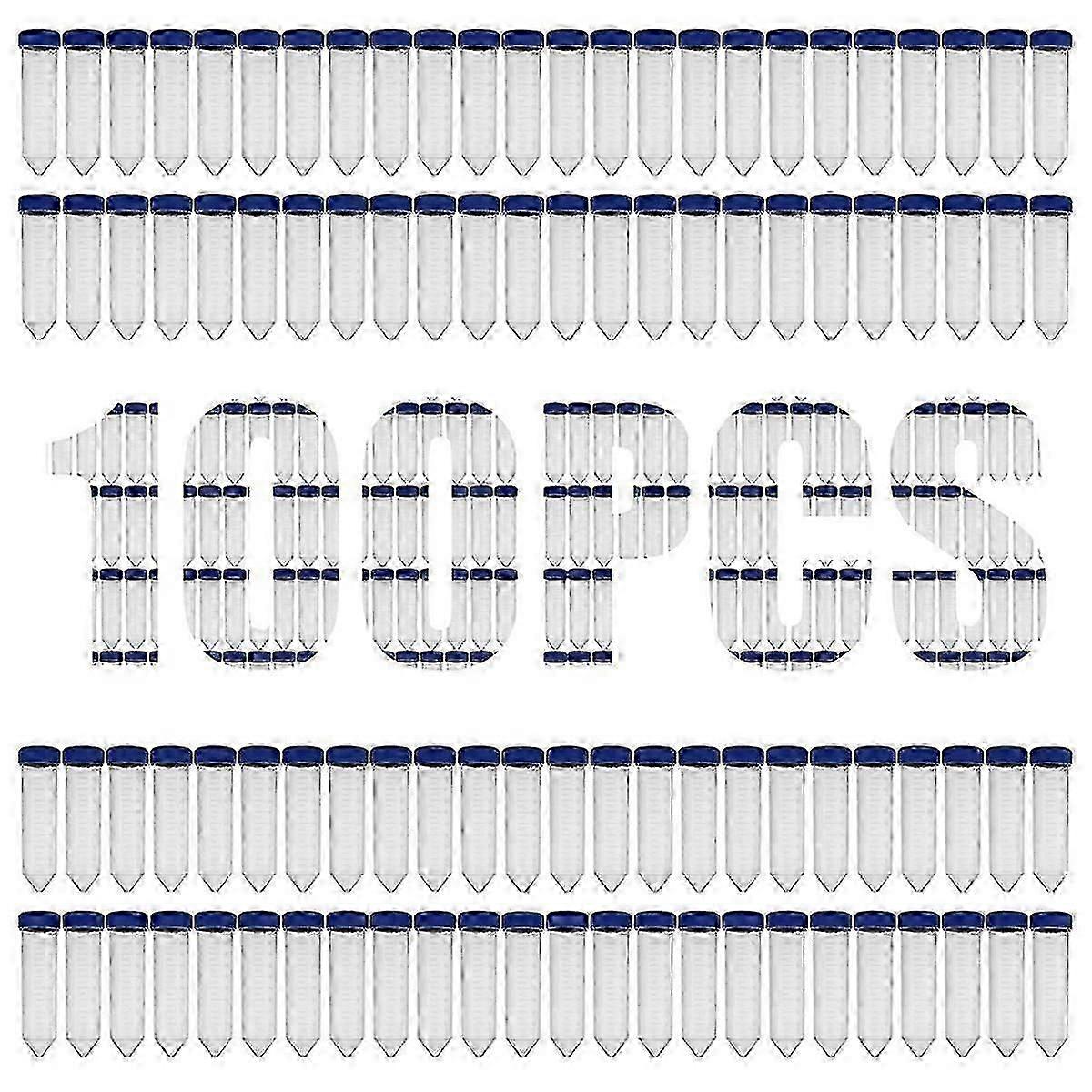 100 Pack 50Ml Centrifuge Tubes, 50 Ml Conical Centrifuge Tubes with Graduated Marks, Write-on Spots