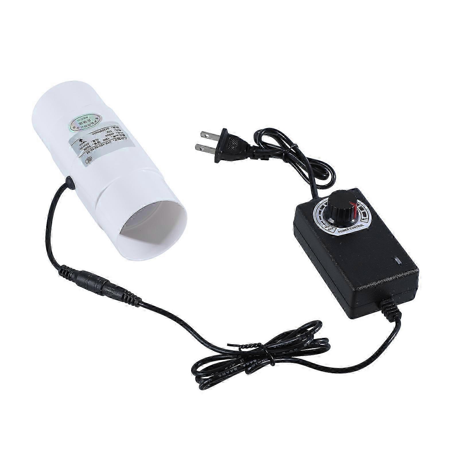 Inline duct exhaust fan compatible with hydroponic systems with quiet operation
