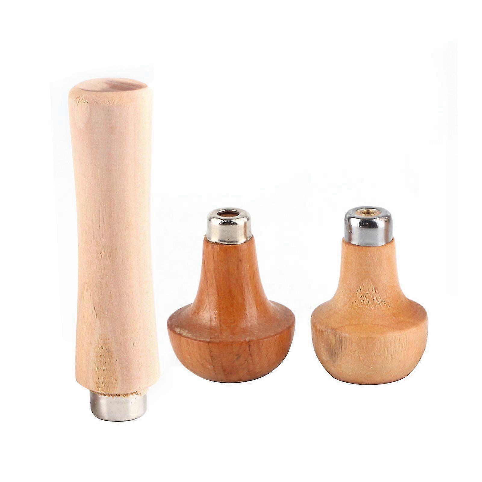 3pcs Wooden Handle for File Cutting Tool Craft DIY Hand Tools Knife
