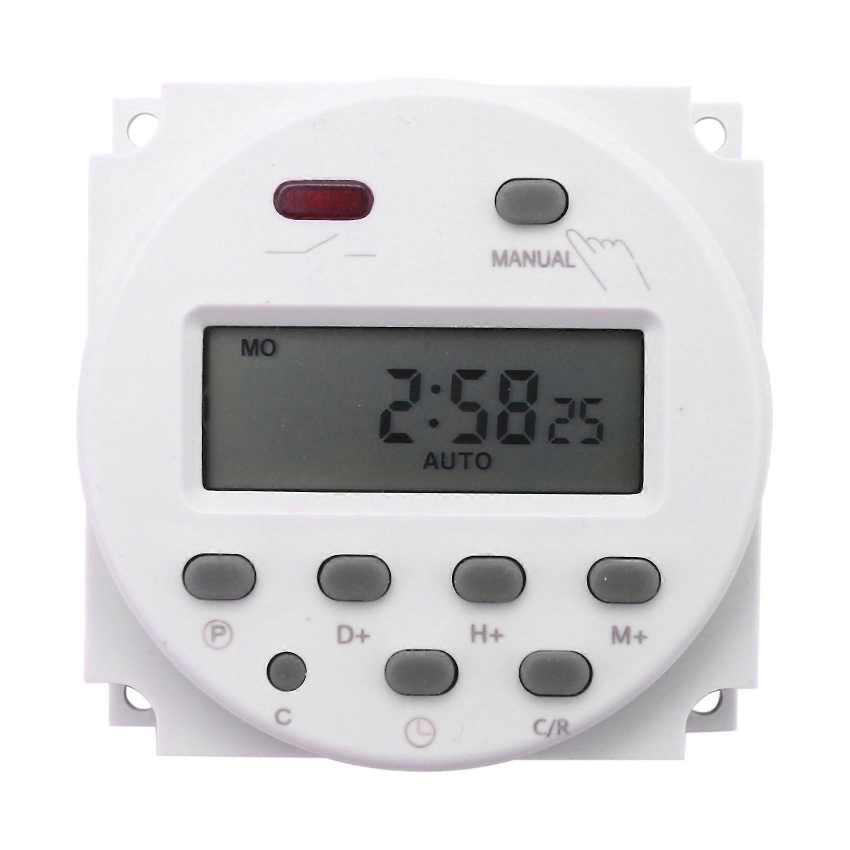 Ny LCD Digital Control Power programmerbar timer DC 12v 16a Time Relay Switch (trassel)