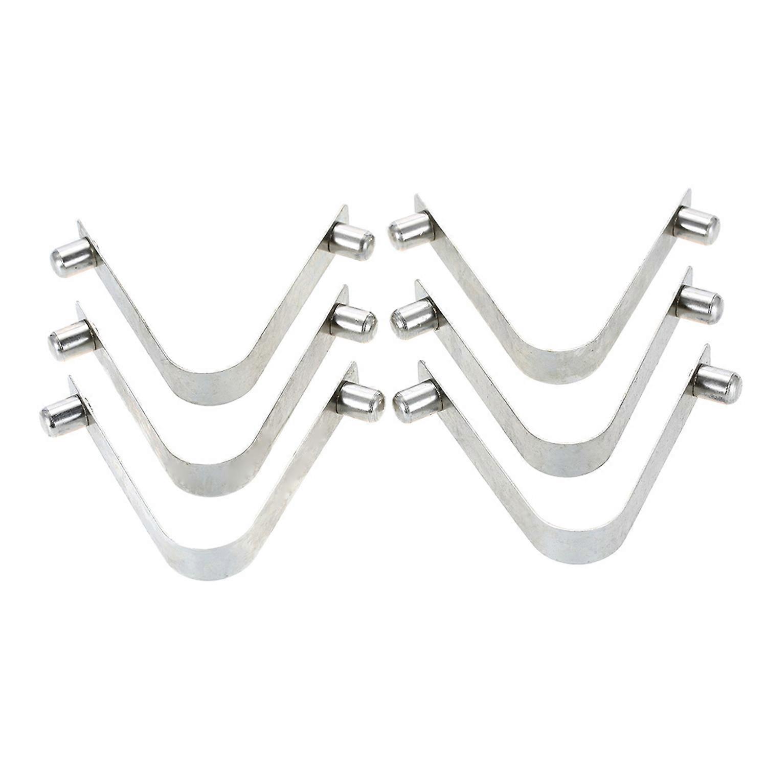 6pcs Kayak Paddle Spring Clips Tent Pole Clips Push Button Spring Snap Clip Locking Tube Pin