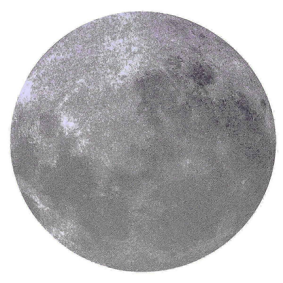 Round Rubber Mouse Pad Mouse Cushion Anti Mouse Protector For Home Net Bar (moon)