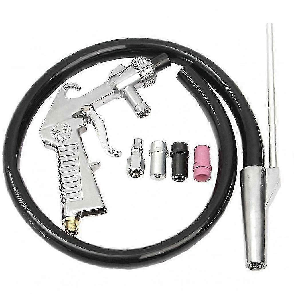 Sandblasting Tool Kit Air Siphon Tools Flow Blast Pneumatic Sandblaster with 4 Ceramic Nozzles for Abrasive Sand Blaster Blasting,SEMAket 25