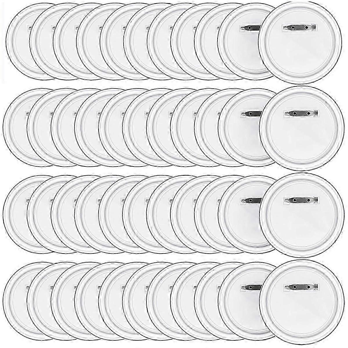 50PCS 1,5-Zoll-Button-Maker-DIY-Knopf-Pins, Acryl-Design-Button-Badge Clear Button Pin Badges