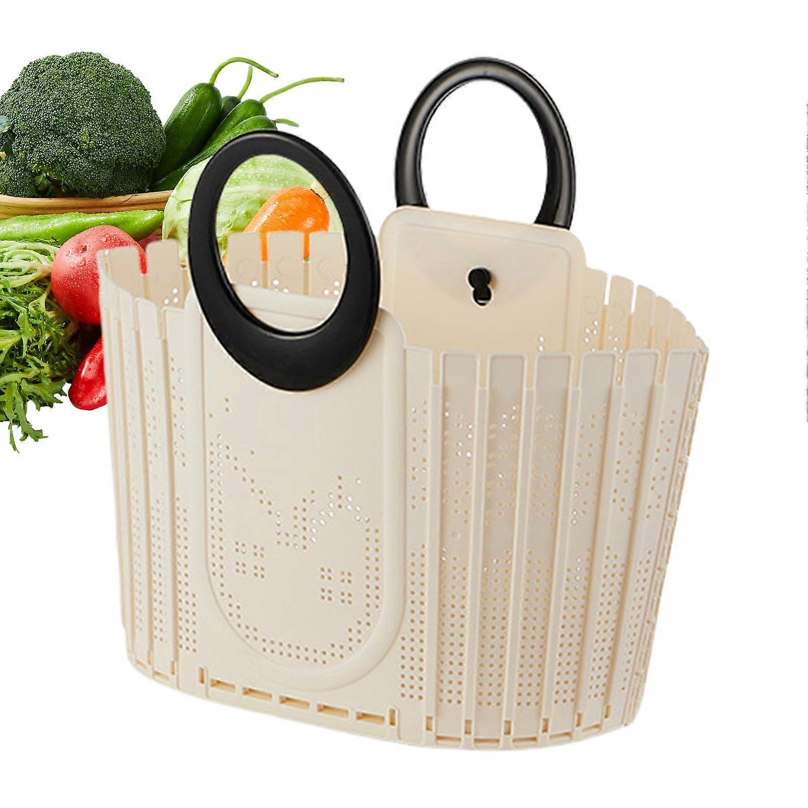 Dirty Clothes Basket Foldable With Handle, Ventilated Organizer, SpaceSaving Laundry Hamper, Small Black Pull Ring Dorm