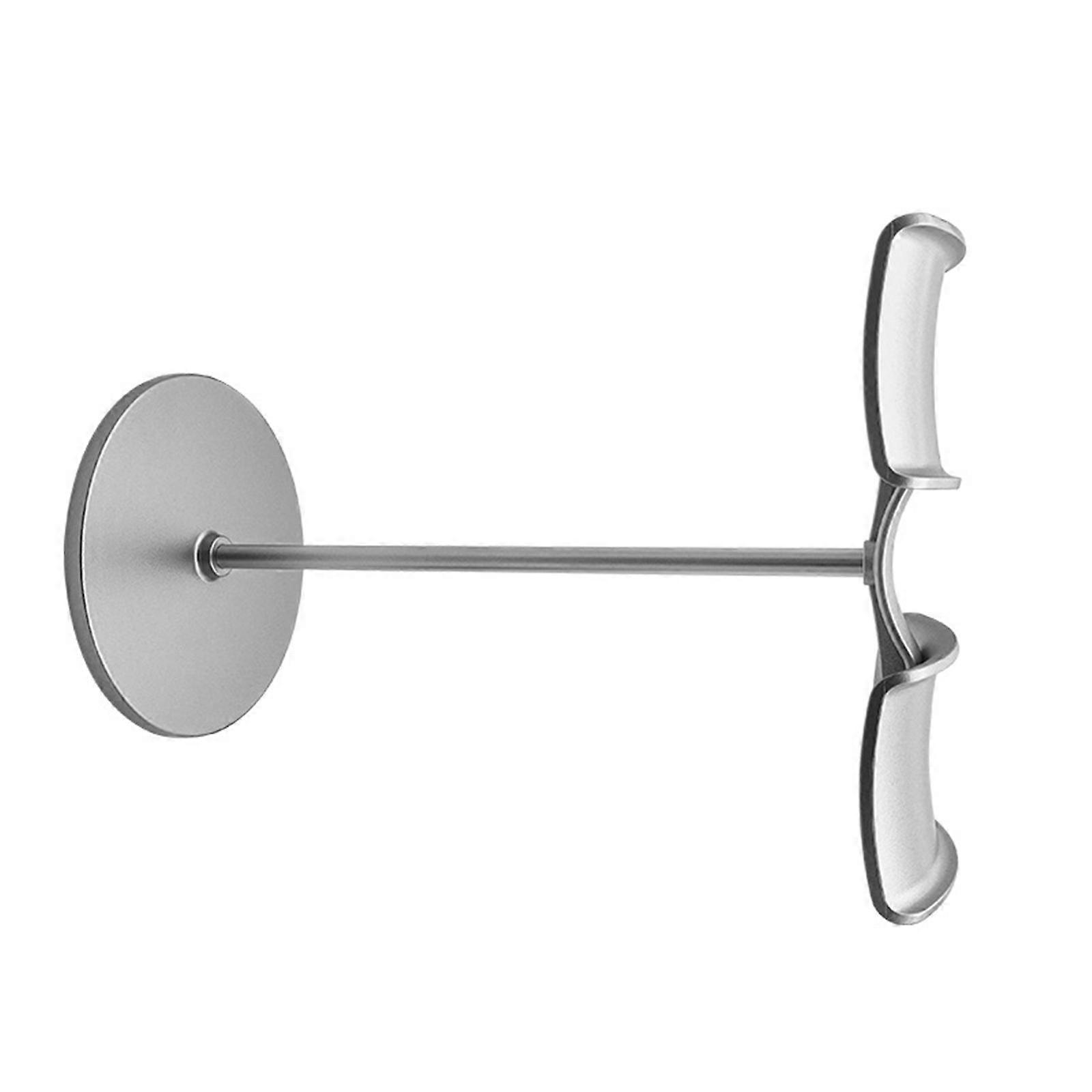 Modern Headsets Holder with Double Arm Mount Hook for Organized Gaming Desk Accessories and Space Saving Design  Silver