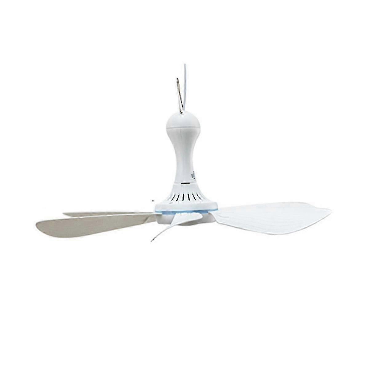 Silent 6 Leaves USB Powered Ceiling Canopy Fan for Camping Bed Dormitory Tent