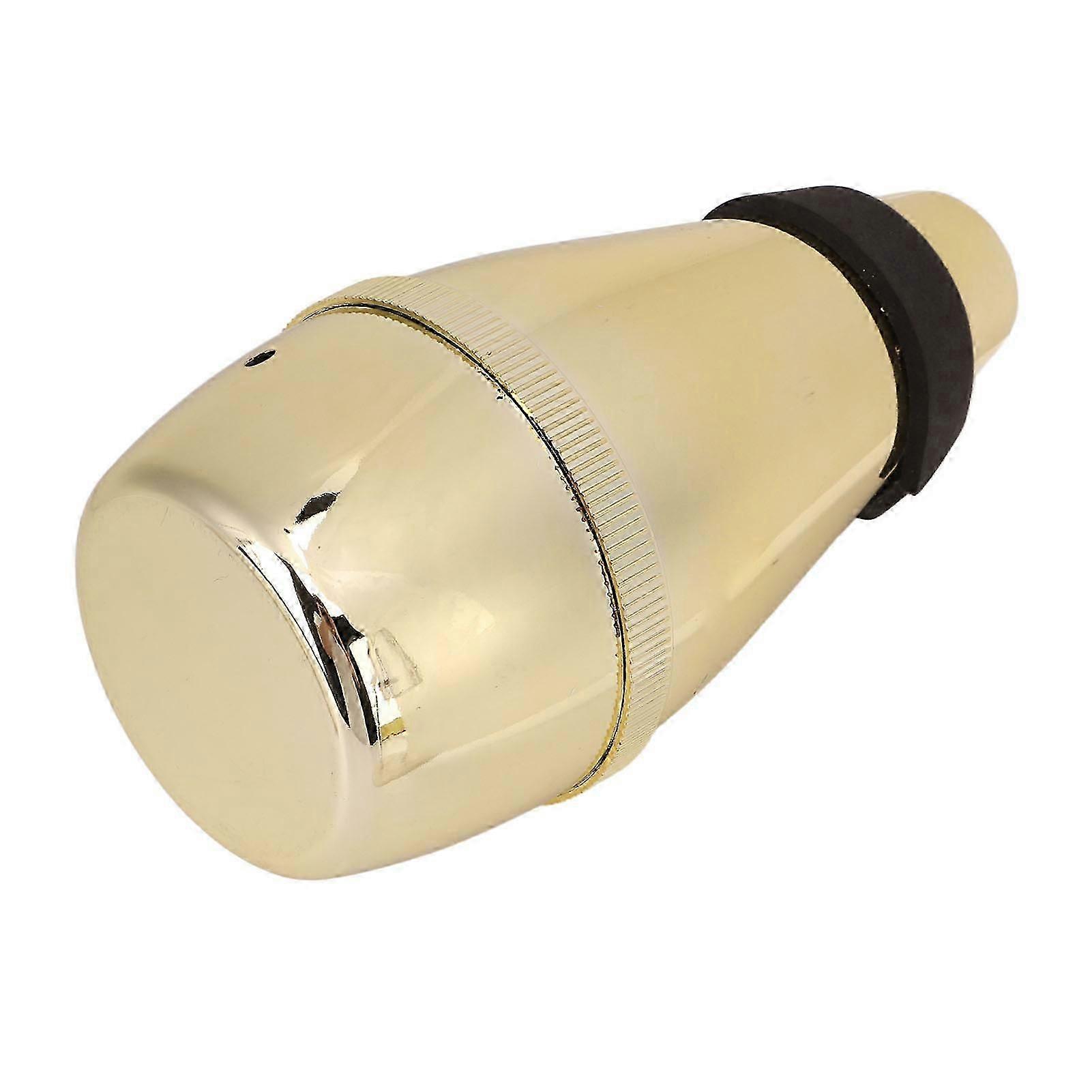 Mini Fully Enclosed ABS Plastic Trumpet Mute Silencer Gold Accessory