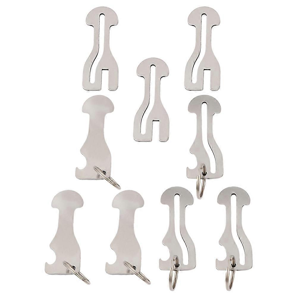 Metal Trolley Tokens Keyring for Shopping Cart Use Practical 1Set