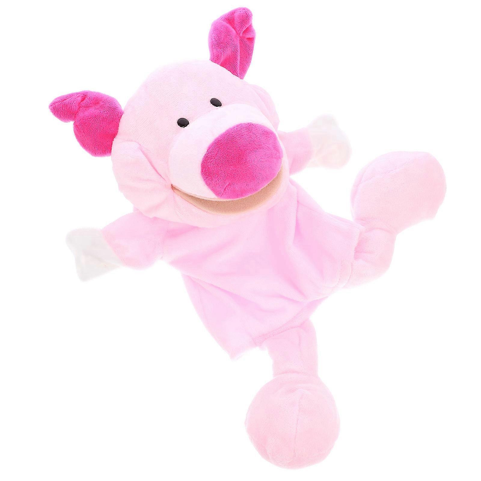Interactive Pig Hand Puppet Animal Hand Puppet Toy for Playing