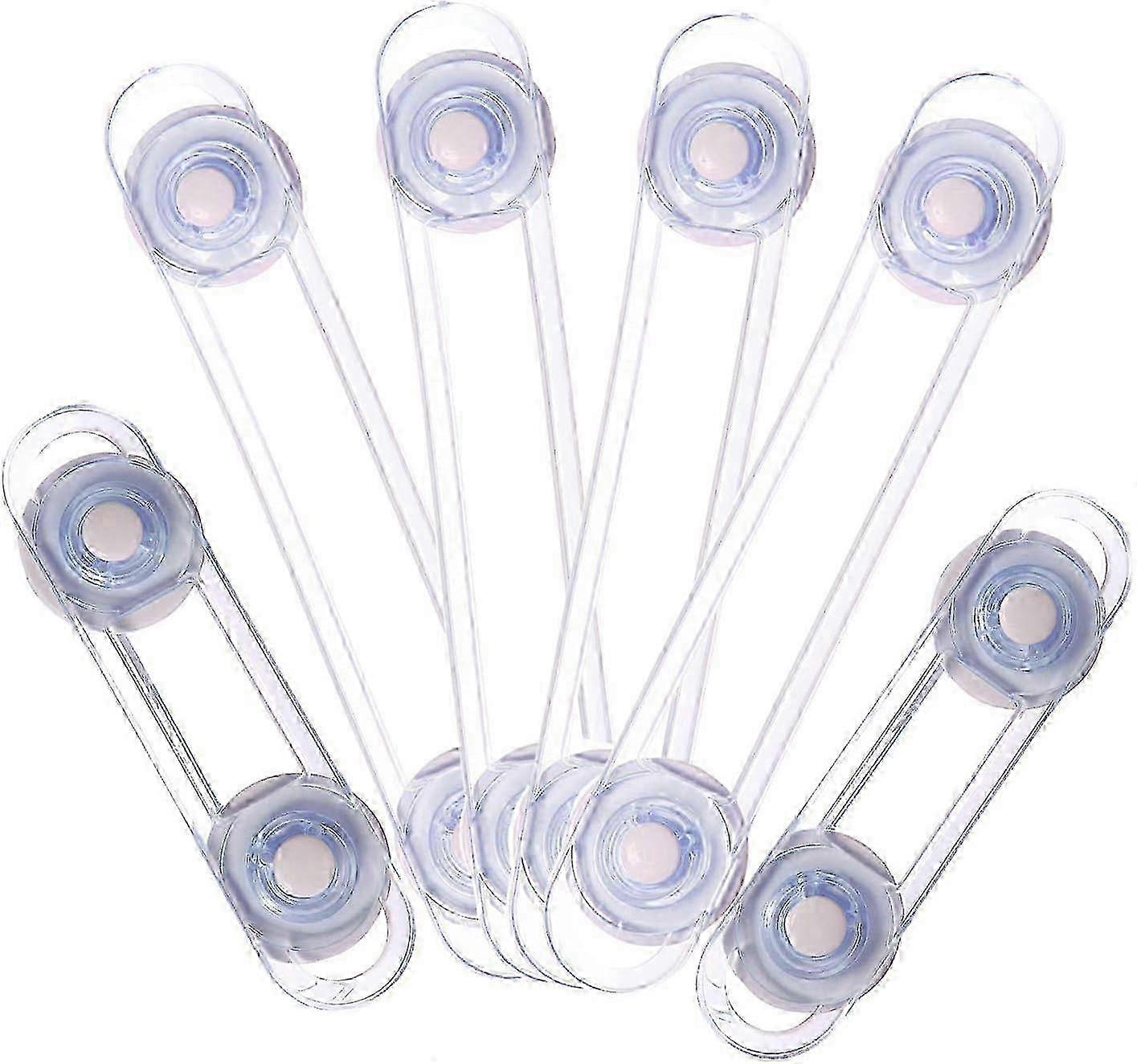 Multi-Purpose Safety Latch No Drilling Childproofing For Drawers, Baby Guard Lock With Enhanced Protection, Transparent Safety Lock Adhesive Back