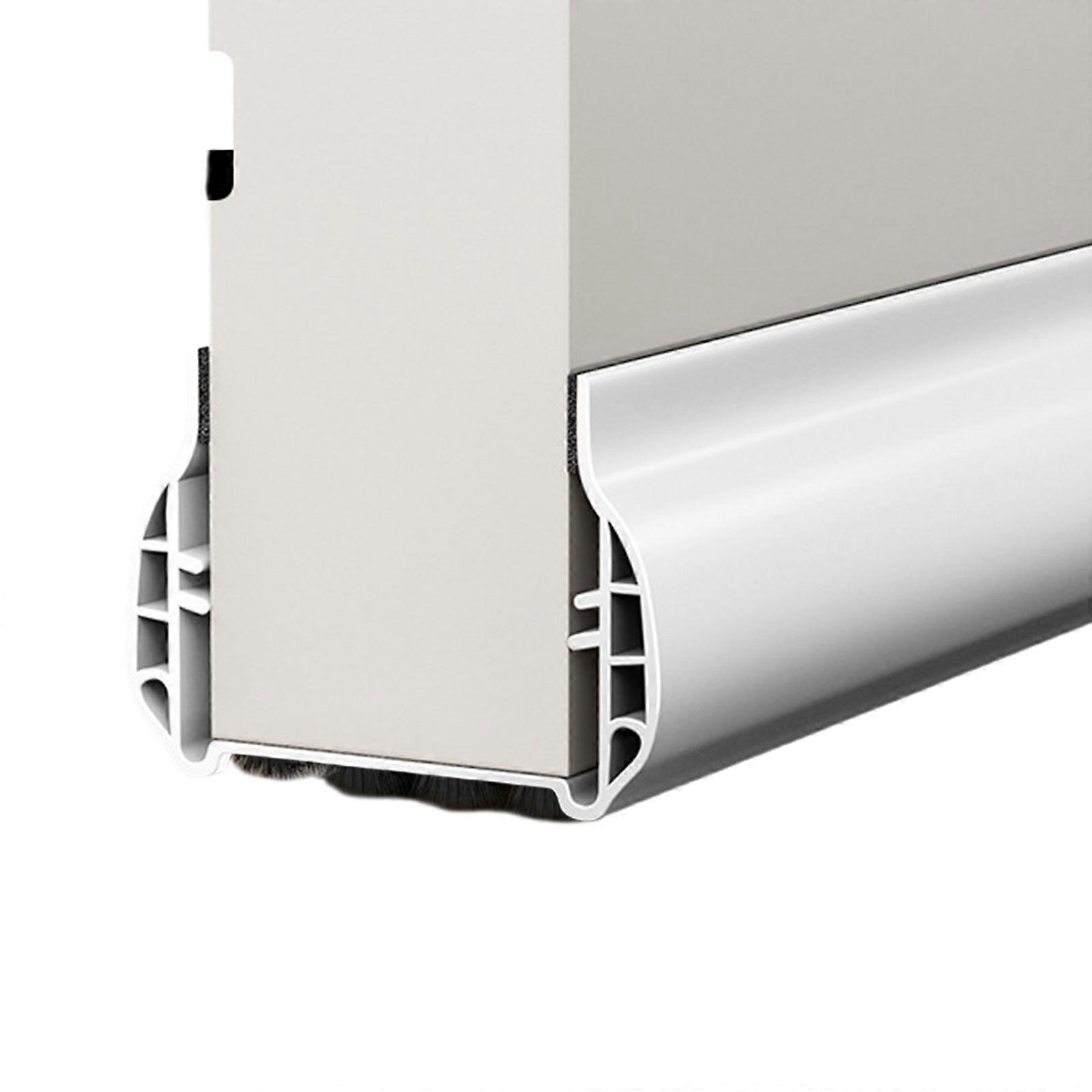 Under Door Draft Stopper Noise Blocker Interior Front Door Sweeps Dustproof Door Bottom Seal Blocker Easy Installation  White