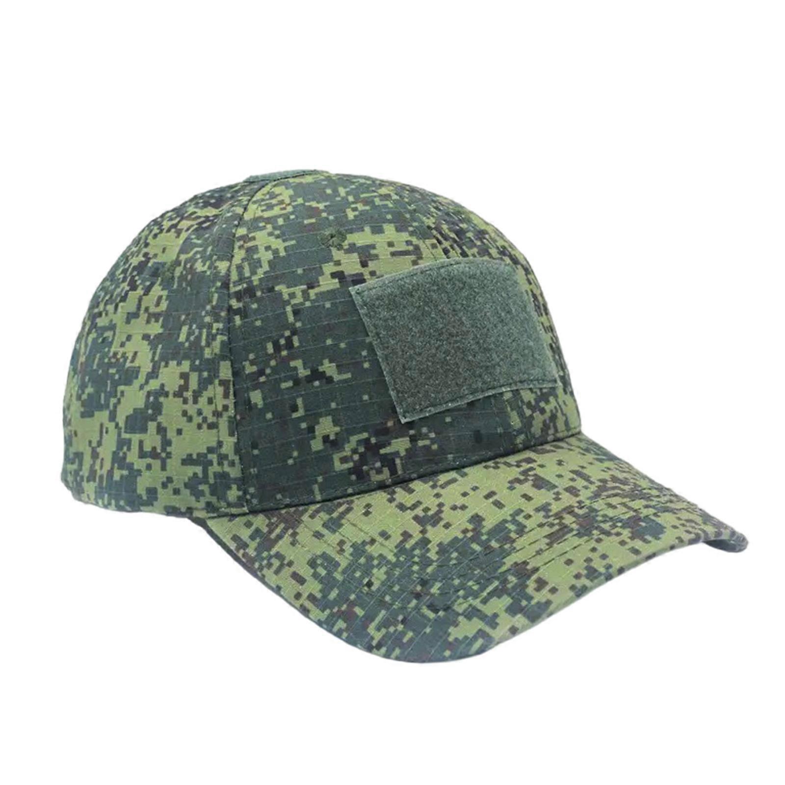 Lightweight Foldable Camouflaged Design Baseball Cap Adjustable Strap Practical Cotton Polyester Fabric Unisex  Russian camouflage Universal code