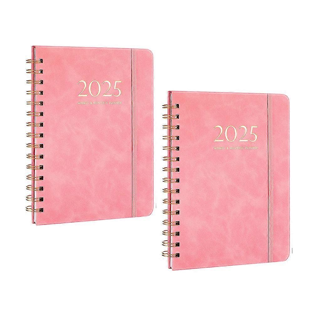 Watermelon Red 2Pcs Weekly Planner Notebook for Writing 2025 Office Use