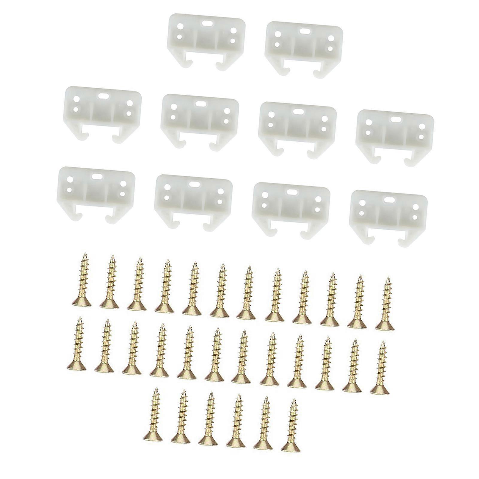 Closet Cabinet Slides Plastic Drawer Guide Rails Enduring Replacement Tracks For Home Office Furniture Easy to Install  Style D