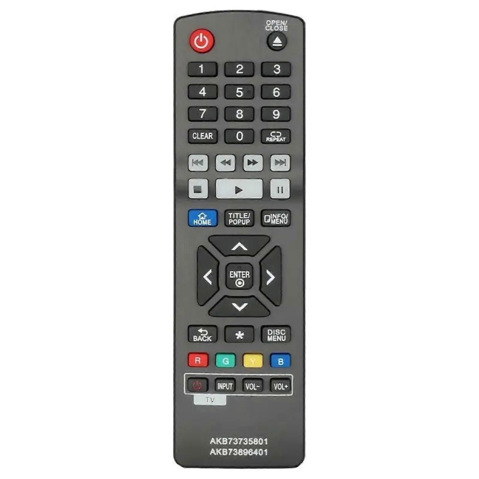 Remote Control AKB73735801 Remote Controller For BP340 BP530 Blu-ray Players Intuitived Layout Low Power Consumption Multicolor