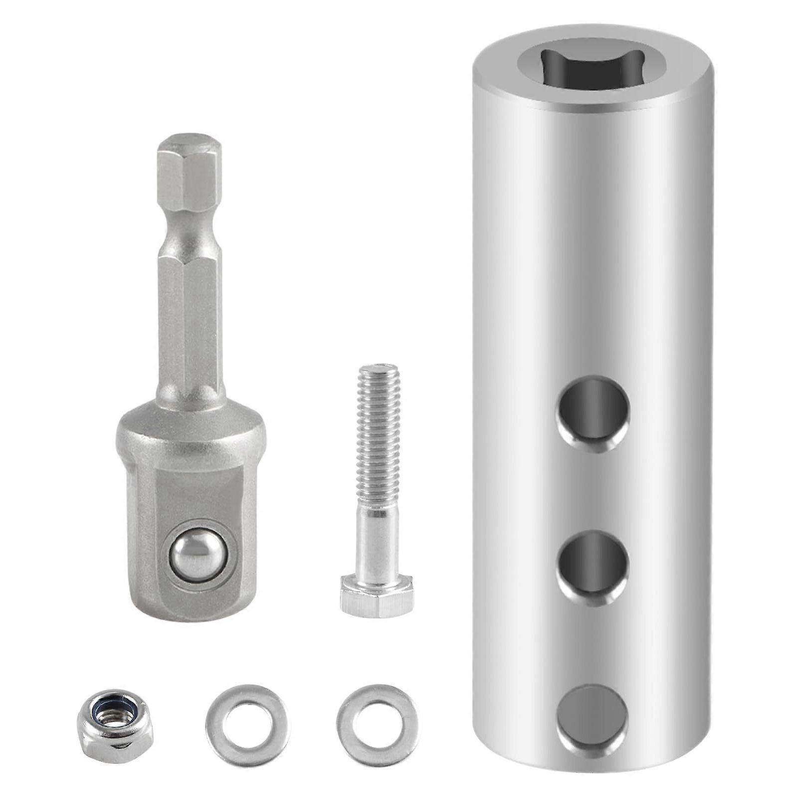 High Efficiency Trailer Tongue Jacks Drill Conversion Attachment Kit With Stainless Steel Adapter & Socket Bit Hardware Multicolor