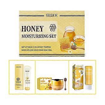 Eelhoe Honey Series Moisturizing Exfoliating Set For Cleansing The Skin, Gentle Exfoliating And Moisturizing