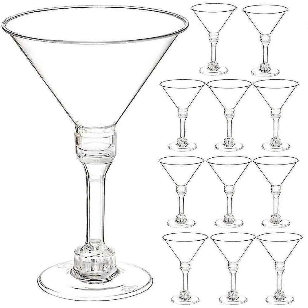 15 قطع كأس كوكتيل يمكن التخلص منها نظارات كوكتيل غير قابلة للكسر مهرجان مهرجان الشرب كؤوس