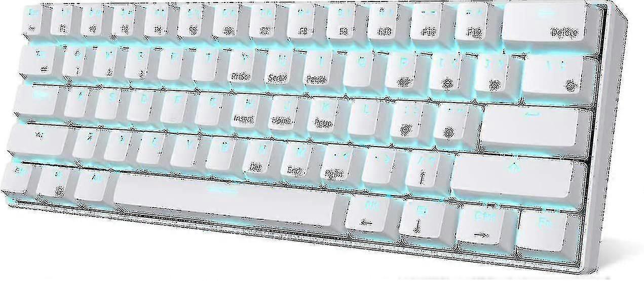 Tastiera da gioco meccanica wireless Rk61 al 60%, tastiera meccanica Bluetooth ultracompatta con 10 ore di durata della batteria e interruttori blu...