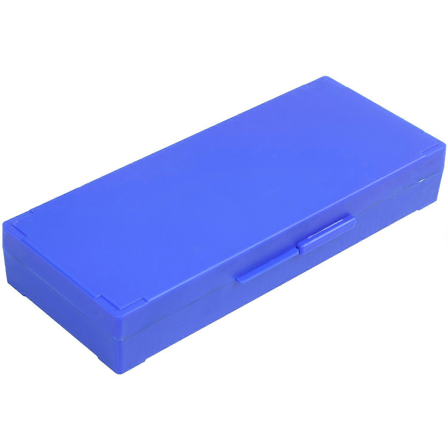 Plastic 50-Place Microslide Slide Microscope Box,blue