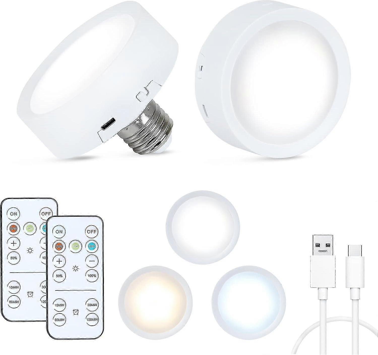 Pack de 4 ampoules à piles à intensité variable sans fil