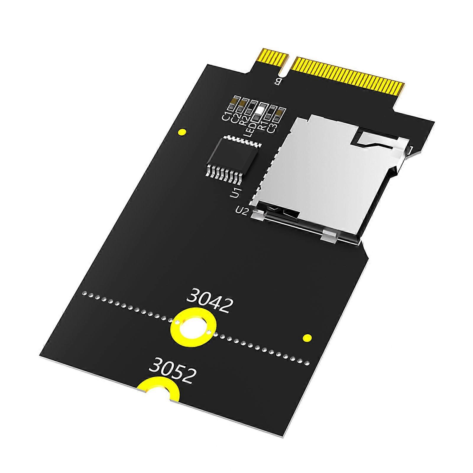 M.2 B Key USB Bus to T-Flash Card Reader Adapter Risers Card M.2 NGFF Key B WWAN Slot for Laptop PC Multicolor