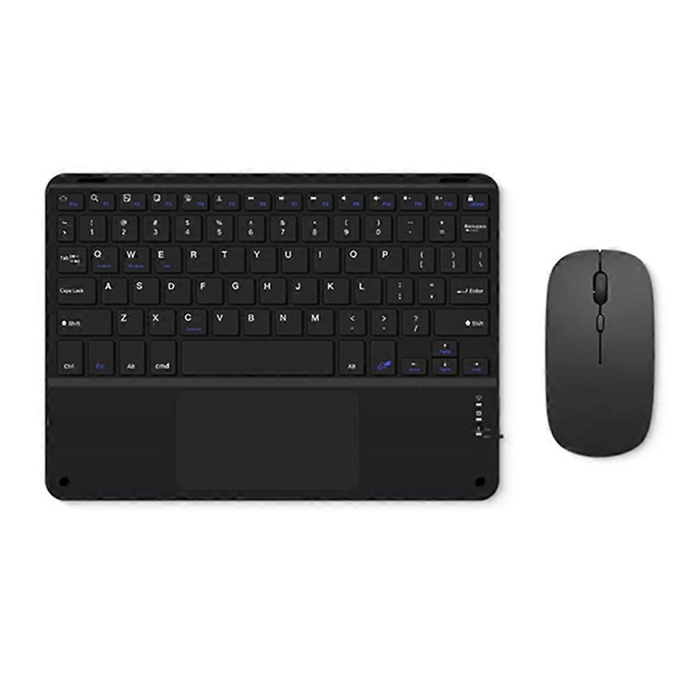 Touchpad Bluetooth Keyboard with Mouse for PC Tablet Gaming Wireless Keyboard Black