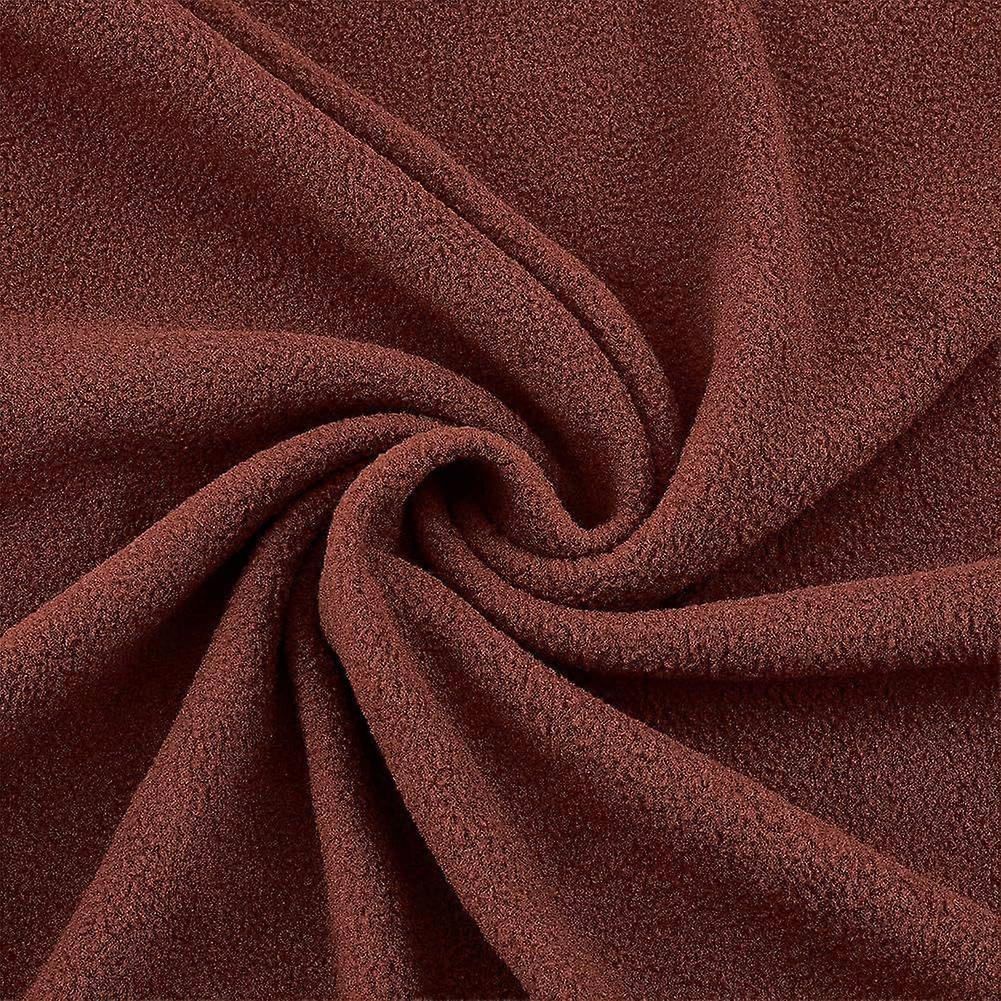1.1 Yards Solid Color Knitted Polar Fleece Fabric 63 Inch Polyester Plush Fleece Cloth Wide Soft Stretchy for Sewing Throw Blankets Pants Booties