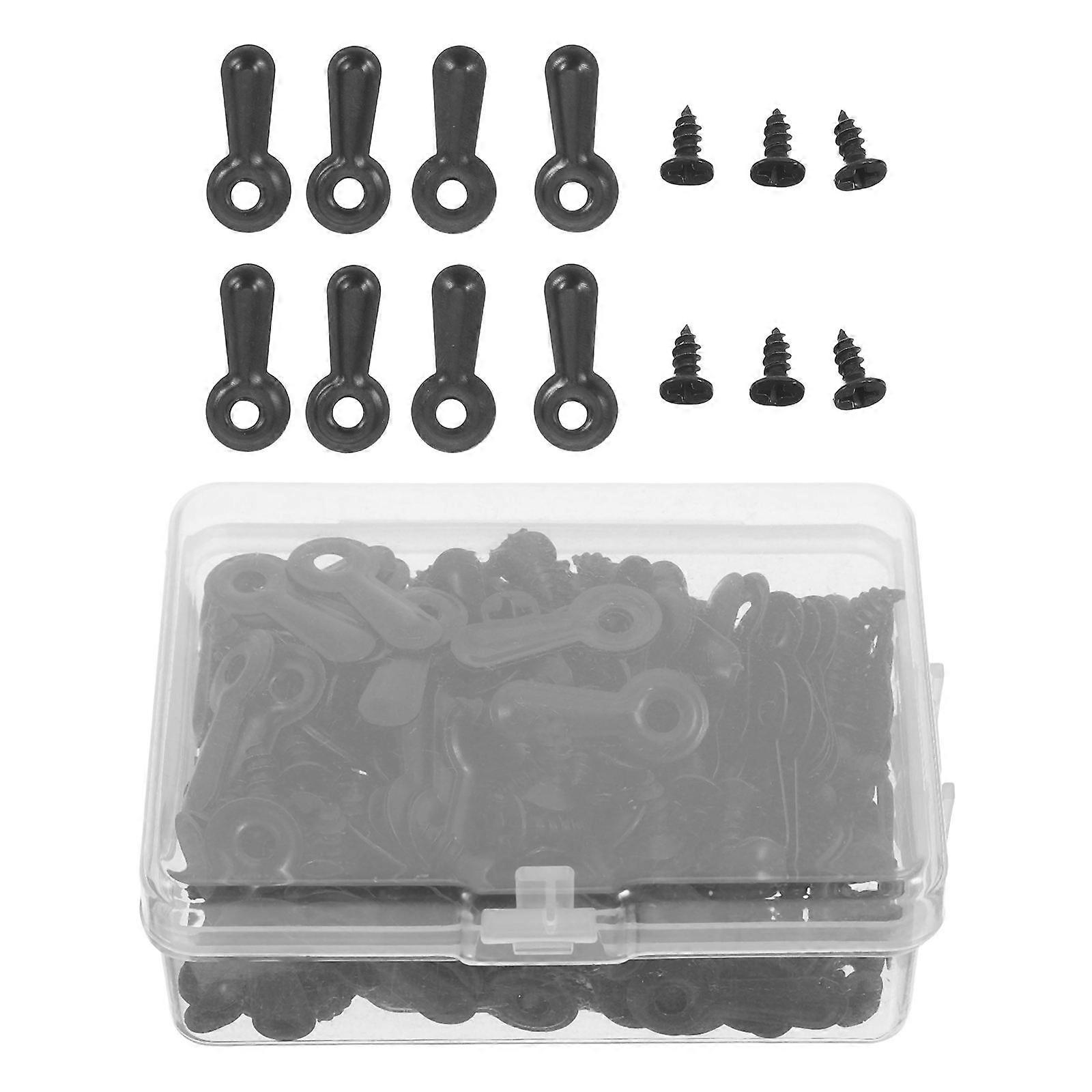 Picture Frame Hardware Button Fasteners for Frame 160Pcs Black Clips
