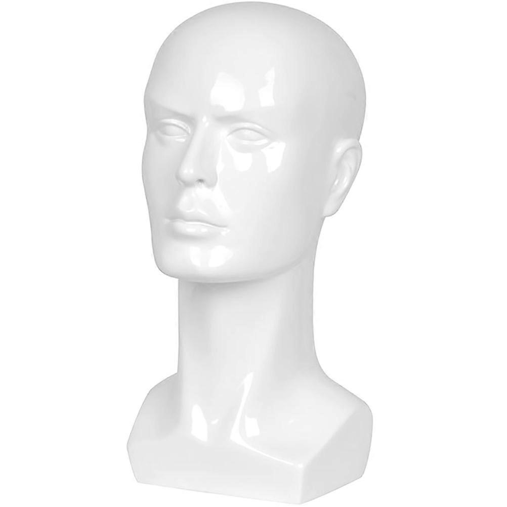 Mannequin Head Display for Hats Wigs Glasses White 2Pcs Pack