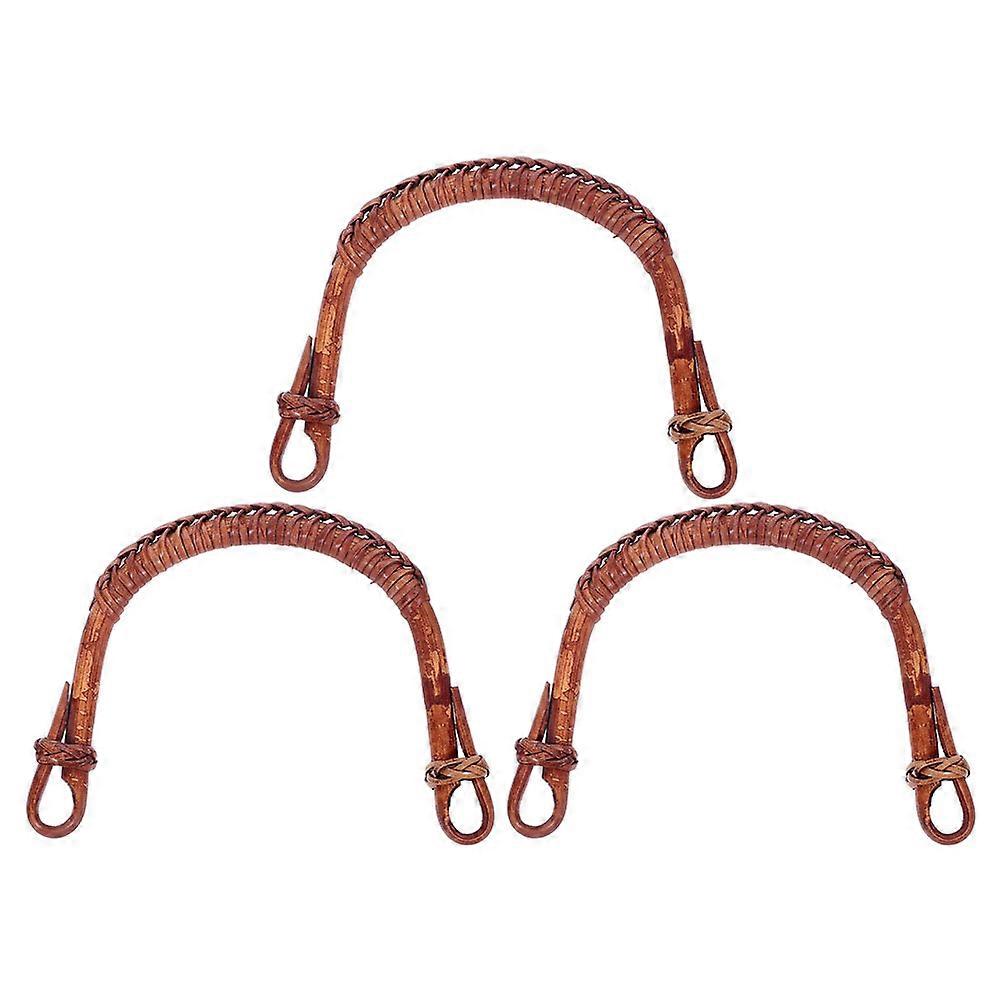 Teapot Cane Handles Rattan Replacement Handle Set for Daily Use 3Pcs