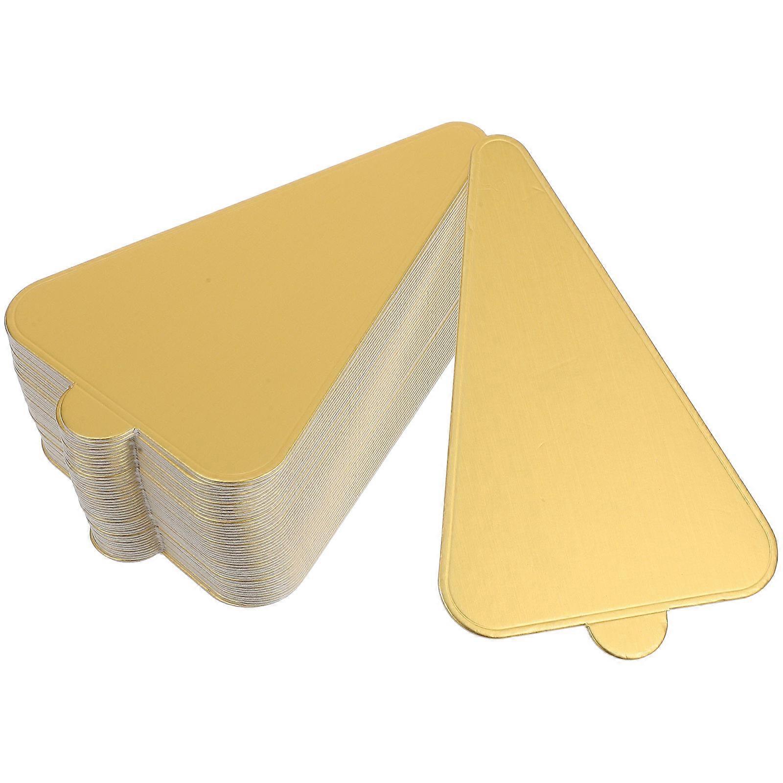 Golden Egg Cake Base Triangle Pastry Board for Cake Decorating 50Pcs