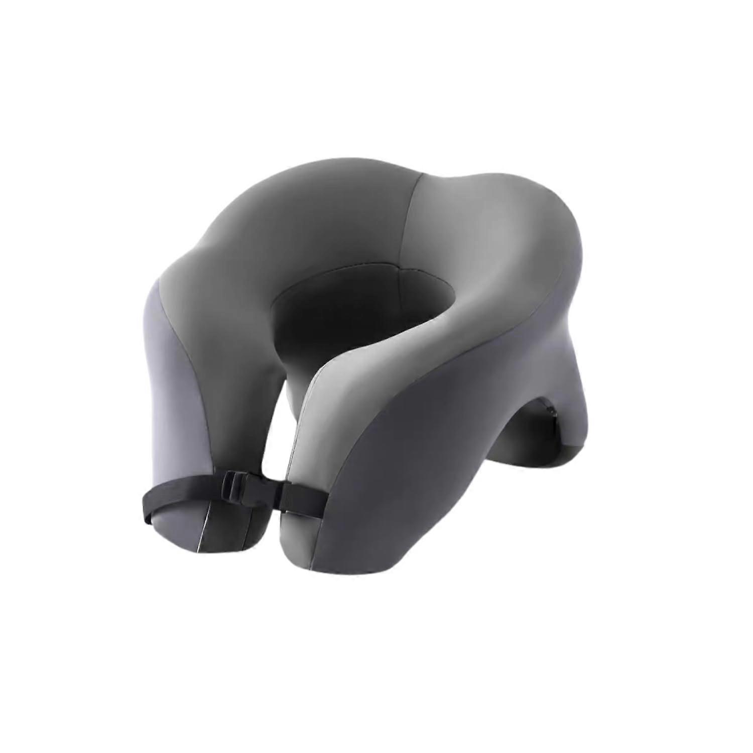Travel Neck Pillow with Memory Foam Comfort, 2 in 1 UShaped Design for Airplane and Office