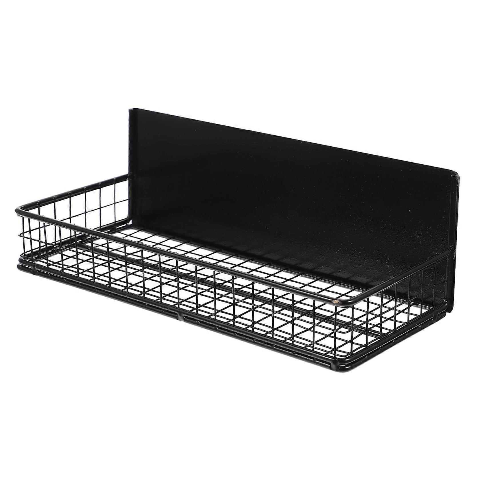 Magnetic Spice Rack for Refrigerator with Strong Hold, SpaceSaving Kitchen Organizer, Black