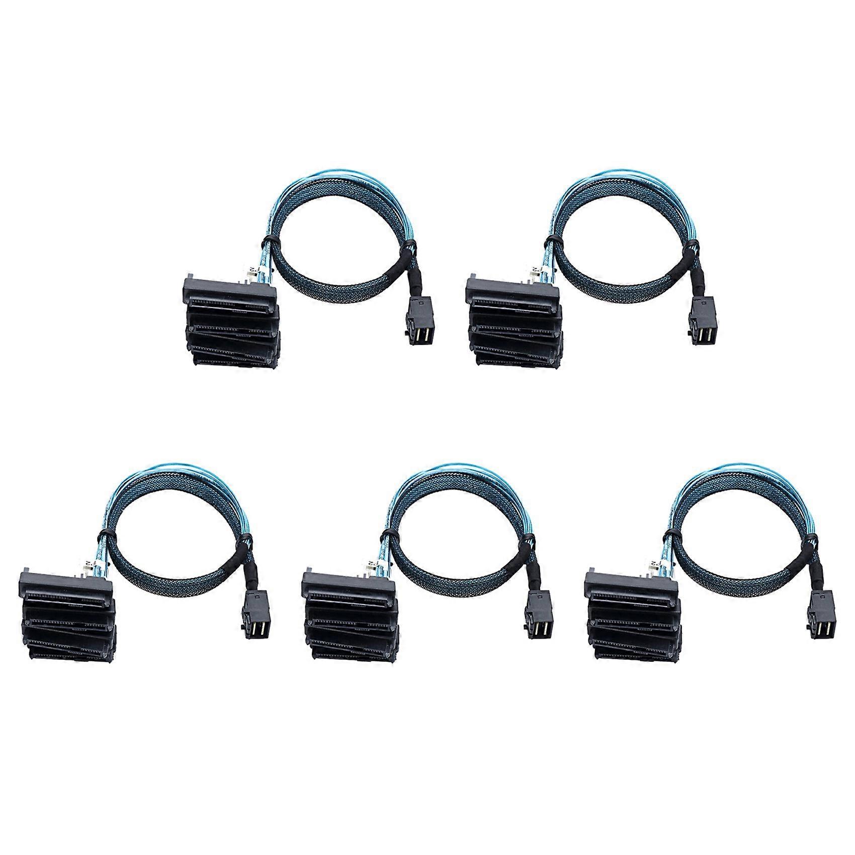 5X Mini SAS SFF-8643 to 4X29Pin SFF-8482 Hard Disk Server Cable 3.33TF/1M