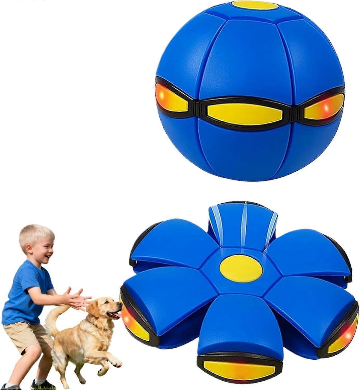 Magic Ball, Magics Bouncing Balls, dubbele vorm, vrij schakelbaar, Magics Bouncing Balls met 6 lampjes, buitengebruik (blauw)