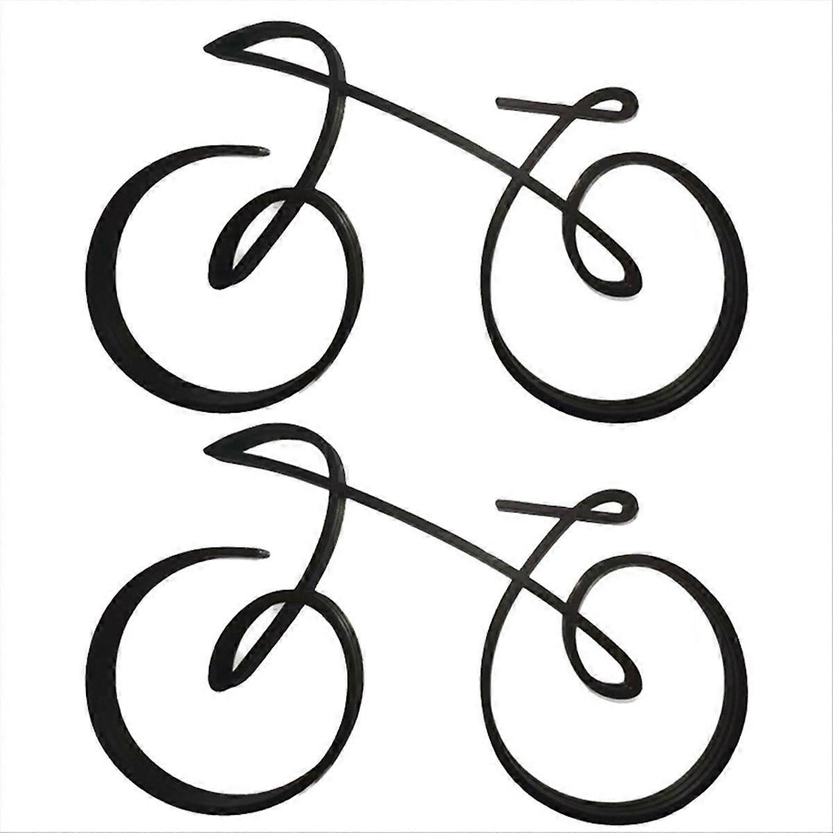 Simple Bicycle Sculpture Indoor Desktop Decor Frame Home Decor