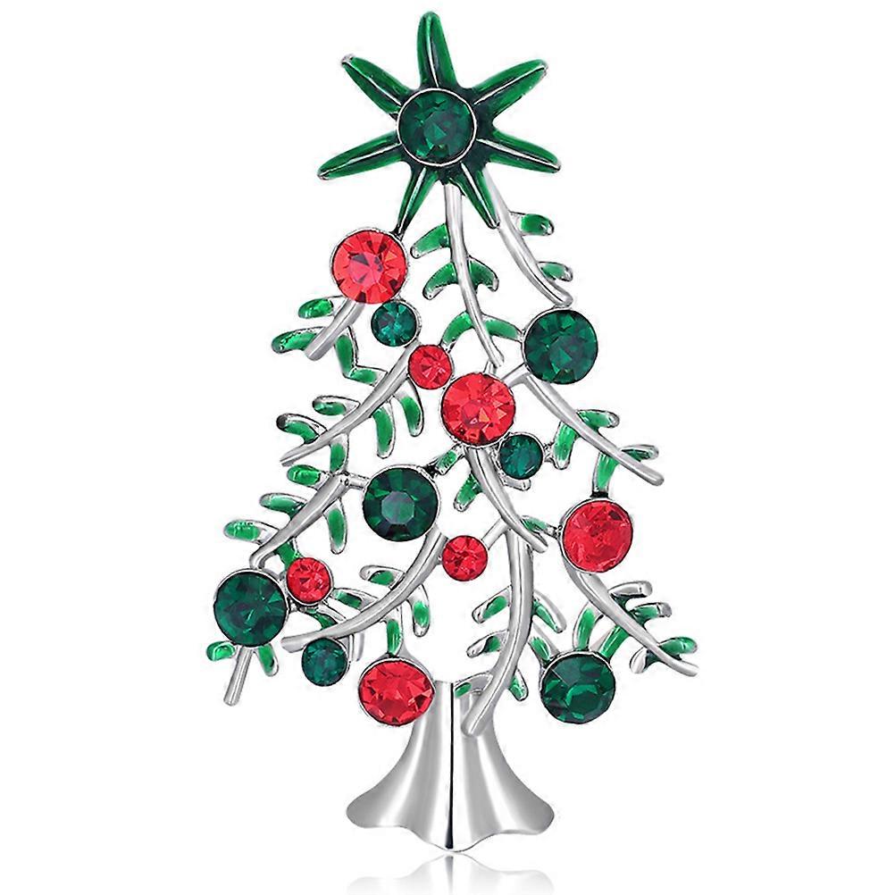 クリスマスジュエリーキラキラ光る服アクセサリーラインストーンラペルピンコート服帽子用